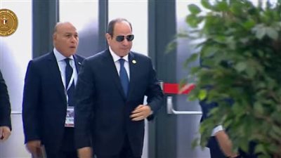 الرئيس السيسي يصل إلى مقر انعقاد قمة البريكس في 