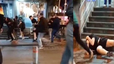 عاجل.. جماهير فنربخشة التركي تسحل مشجعي الشياطين الحمر في شوارع إسطنبول