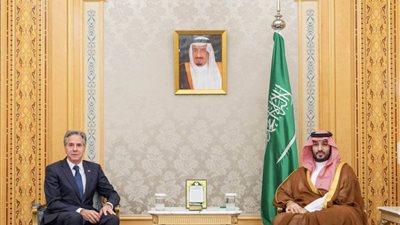 بن سلمان وبلينكن يبحثان الجهود المبذولة لوقف العمليات العسكرية في غزة ولبنان