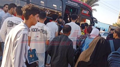 الدفع بـ10 أتوبيسات و110 سيارات ميكروباص لنقل الأهالي بلطيم 