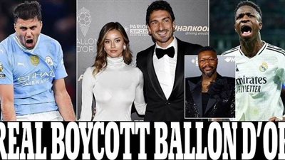 عاجل| فينيسيوس وريال مدريد يقاطعان حفل الكرة الذهبية.. تعرف على الفائز 