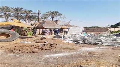  إزالة 25 حالة تعدٍ على الأراضي الزراعية بالجيزة 