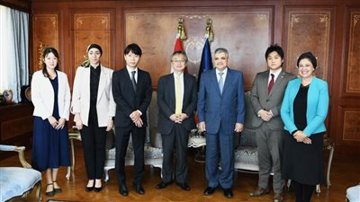 الفريق أسامة ربيع يبحث مع السفير الياباني سبل التعاون في التدريب والتحول الأخضر