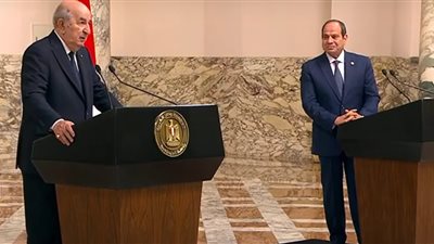 الرئيس الجزائري: العلاقات مع مصر قوية ونضالنا مشترك دفاعا عن الأمة العربية