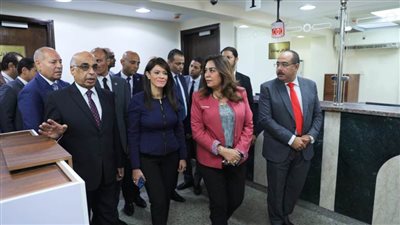 وزراء «التخطيط والتنمية الاقتصادية والتعاون الدولي» و«التنمية المحلية» و«العدل» يفتتحون مأمورية الشهر العقاري والتوثيق بعين شمس