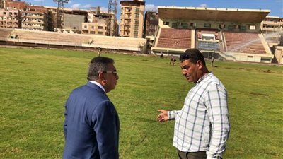 جولة تفقدية لمحافظ الدقهلية لأعمال تطوير ملعب ستاد المنصورة