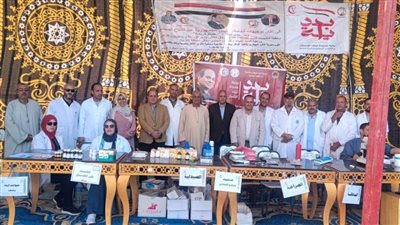 بالصور.. قافلة بيطرية تعالج 3565 في قرية 