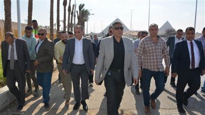 محافظ الجيزة يتفقد مشروعات تطوير الطرق المؤدية للمتحف المصري الكبير والمنطقة الأثرية