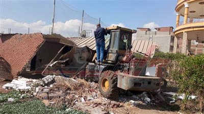 تنفيذ 12 قرار إزالة تعدٍ على الأراضي الزراعية وأملاك الدولة بكفر الشيخ