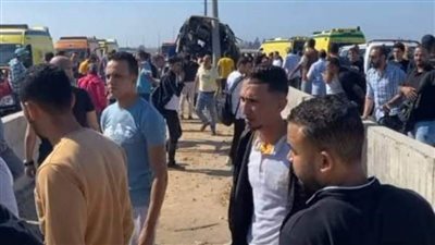 إصابة ٣٩ شخصا بالطريق الدولي الساحلي