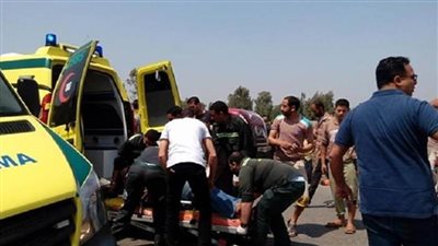 إصابة 6 أشخاص في حادث انقلاب سيارة بأسيوط 