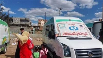 فحص ١٠٠٨ مرضى بقرية أبو عدوى بمركز كفر سعد بدمياط ضمن المبادرة الرئاسية 