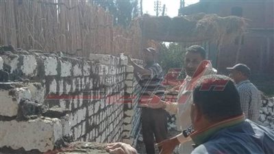 كفر الشيخ: إزالة البناء على الأرض الزراعية بسيدي سالم 