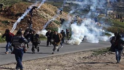 إصابات بالاختناق بمواجهات مع الاحتلال في بورين جنوب نابلس