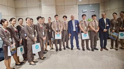 التنشيط السياحي يستقل أولى رحلات الطيران العارض لآسيانا للخطوط الجوية بكوريا الجنوبية