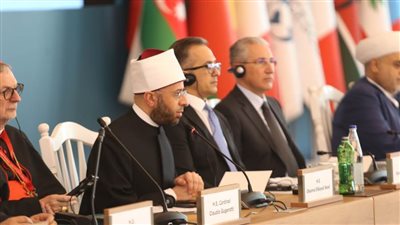 وزير الأوقاف يلقي كلمة في القمة العالمية لقادة الأديان في العاصمة باكو 