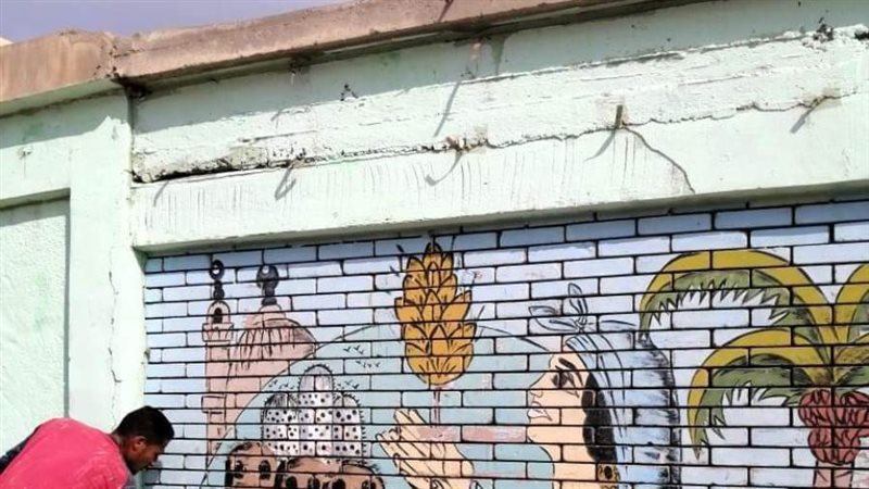 جانب من أعمال الدهانات