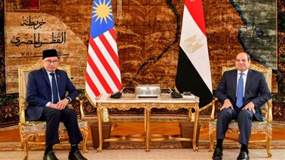 الرئيس السيسي يستقبل رئيس وزراء ماليزيا 