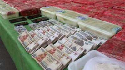 إحباط محاولة تهريب مواد مخدرة للبلاد تقدر قيمتها بـ200 مليون جنيه