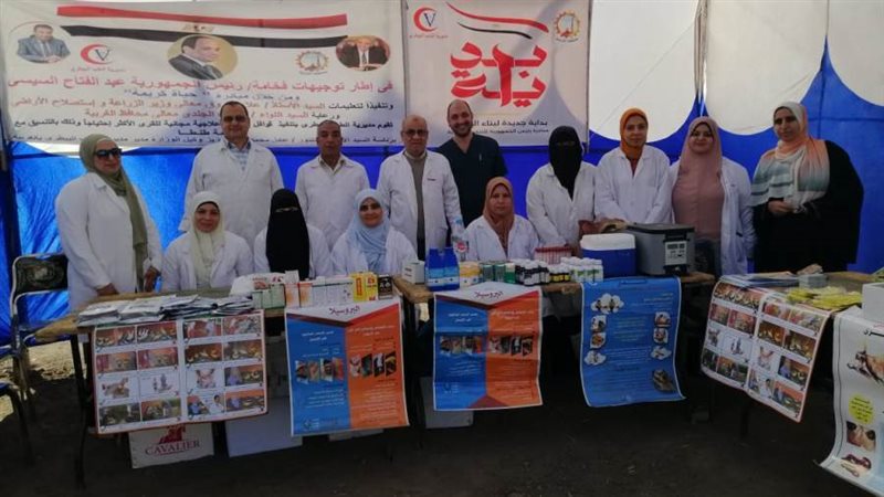 جانب من القافلة البيطرية