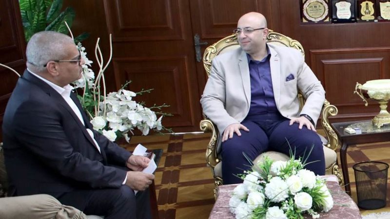 محافظ بنى سويف يستقبل