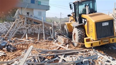 إزالة 3 حالات تعدٍ على أراضٍ زراعية في منطقة مثلث الخير جنوب بورسعيد