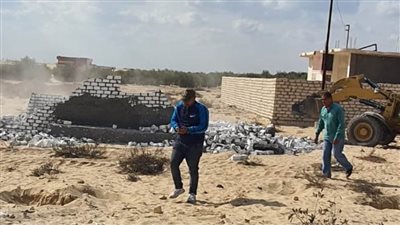  إزالة ٦حالات تعدٍّ على مساحة ١٥٨٠م بمركز ومدينة القنطرة شرق الإسماعيلية 