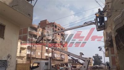 رفع كفاءة منظومة الإنارة العامة بدسوق في كفرالشيخ 