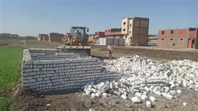 إزالة 21 حالة تعدٍ على أراضٍ زراعية بمركز القوصية 