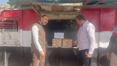 سكرتير بني سويف يتفقد منافذ بيع بيض المائدة بأسعار 