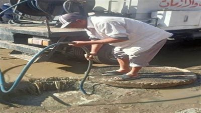 استجابة فورية لحل مشكلة الصرف العشوائي بقريتي العصارة ومنشأة النصر