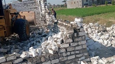 إزالة 102 حالة تعدٍ على الأراضي الزراعية وأملاك الدولة بالمنيا