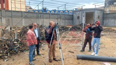 ساطور يتفقد إنشاء الحملة الميكانيكية المركزية بحي شمال دسوق