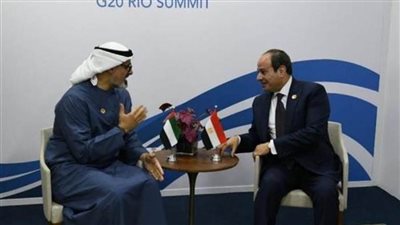 الرئيس السيسي يلتقي ولي عهد أبو ظبي على هامش قمة مجموعة العشرين