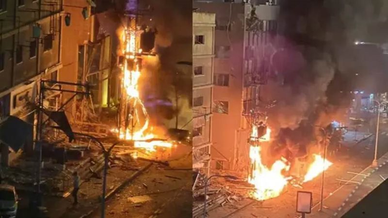 اشتعال النيران فى