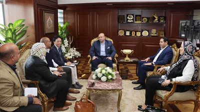 محافظ بني سويف يستقبل وفدًا يابانيًا لمتابعة النموذج الياباني بمدارس قرى حياة كريمة