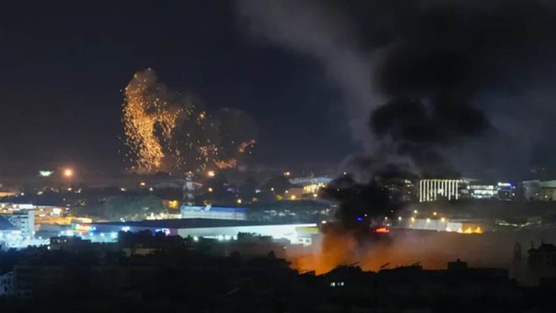 قصف إسرائيلي سابق