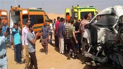 نقلتهم 6 سيارات إسعاف.. ننشر أسماء المصابين في حادث تصادم سيارتين بأسيوط