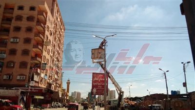 رفع كفاءة منظومة الإنارة العامة ببلطيم في كفر الشيخ 