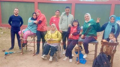 تدريبات رمي الجلة والرمح لذوي الهمم بكفر الشيخ