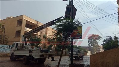 رفع كفاءة منظومة الإنارة العامة بدسوق في كفر الشيخ 