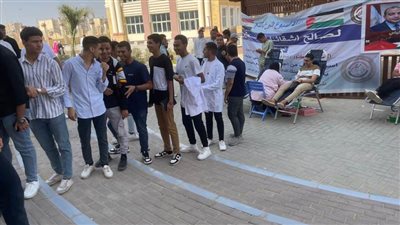 انطلاق حملة التبرع بالدم في جامعة الإسماعيلية الجديدة الأهلية لدعم العمل الإنساني