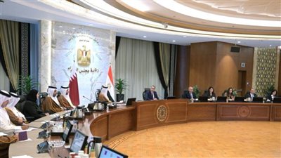 رئيسا وزراء مصر وقطر يترأسان جلسة مباحثات موسعة لمناقشة سبل دعم التعاون المشترك