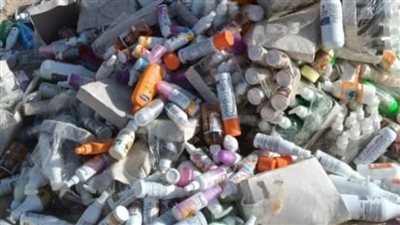 إعدام 1357 عبوة مستحضرات تجميل مجهولة المصدر بالغردقة
