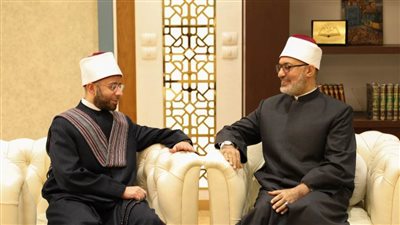 في زيارة وُدِّية.. مفتي الجمهورية يستقبل وزير الأوقاف