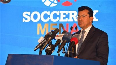 وزير الشباب والرياضة يشهد وقائع المؤتمر الصحفي للإعلان عن النسخة الثالثة لمعرض سبورتس إكسبو