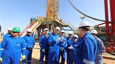 بدء أعمال الحفر التنموي في بئر 