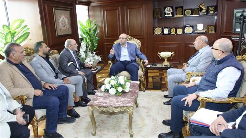 لقاء محافظ بنى سويف