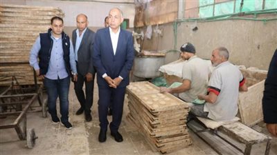 محافظ المنيا يقود حملة تفتيشية على مخابز ملوي لضبط منظومة الخبز ويناشد المواطنين عدم ترك البطاقات التموينية للمخابز