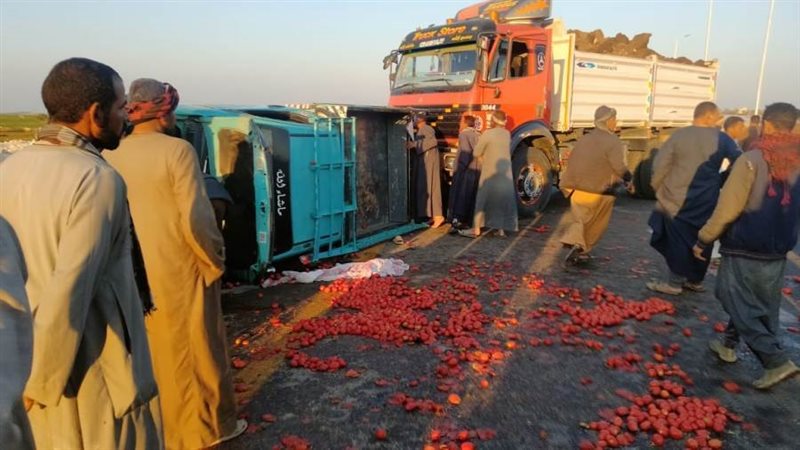حادث انقلاب سيارة